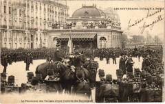 Les Souverains d'Italie a Paris placement des troupes Royalty