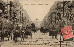 Les Souverains d'Italie a Paris Avenue de l'Opera Royalty