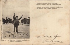 Paris 1e Jardin des Tuileries Charmeur d'Oiseau à Paris 1er