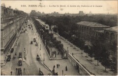 Paris 1e Rue de Rivoli Jardin des Tuileries à Paris 1er