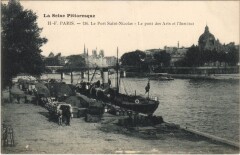 Paris 1e Port Saint-Nicolas Pont des Arts à Paris 1er