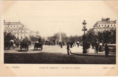 Paris 1e Place du Chatelet Pont au Change à Paris 1er