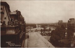 Paris 1e Panorama sur les Tuileries à Paris 1er