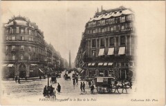 Paris 1e Perspective de la rue de la Paix à Paris 1er