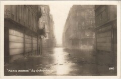 Inondations 1910 Paris Rue de Bellechasse