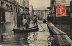 Inondations 1910 Paris Rue de Bourgogne