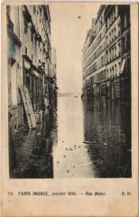 Inondations 1910 Paris Rue Malar