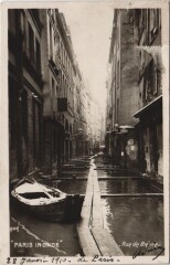Inondations 1910 Paris Rue de Bievre