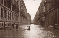 Inondations 1910 Paris Rue de Lille