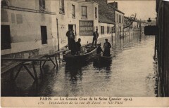 Inondations 1910 Paris Rue de Javel