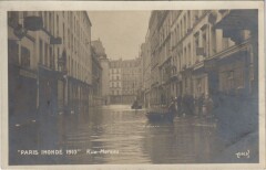 Inondations 1910 Paris Rue Moreau