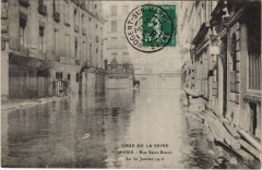 Inondations 1910 Paris Rue Saint-benoit