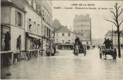 Crue de la Seine - Grenelle - Boulevard de Grenelle 28 Janvier 1910 à Paris 15e