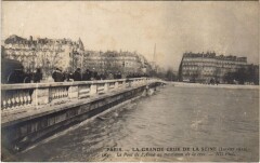 Inondations 1910 Paris Pont de l'Alma