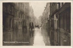 Inondations 1910 Paris Rue de l'universite