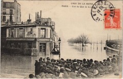 Inondations 1910 Paris Quai de la Rapee