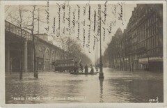 Inondations 1910 Paris Avenue Daumesnil