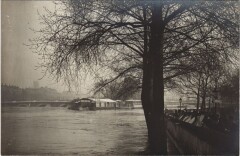 Inondations 1910 Paris carte photo