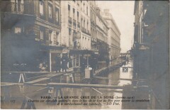 Inondations 1910 Paris Rue du bac