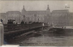 Inondations 1910 Paris Pont du Carrousel