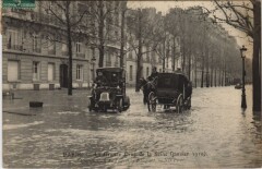 Inondations 1910 Paris Avenue Bosquet