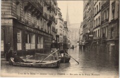 Inondations 1910 Paris Place Maubert