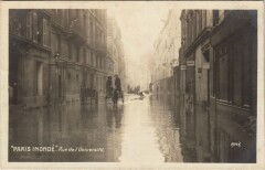 Inondations 1910 Paris Rue de l'Universite