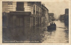 Inondations 1910 Paris Quai de Grenelle Rue Rouelle