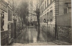 Inondations 1910 Paris Rue Narcisse-Diaz a Auteuil