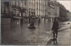 Inondations 1910 Paris Quai des Grands-Augustins