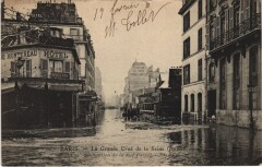 Inondations 1910 Paris Rue Parrot