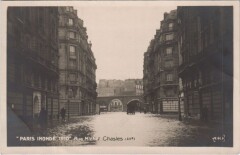 Inondations 1910 Paris Rue Michel Chasles