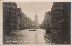 Inondations 1910 Paris Rue de Lyon
