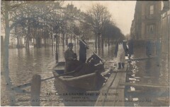 Inondations 1910 Paris Avenue Montaigne