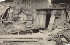 Inondations 1910 Paris Cour de Rome effondrement