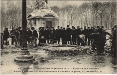 Inondations 1910 Paris Place de la Concorde