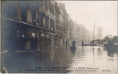 Inondations 1910 Paris Quai des Grands-Augustins