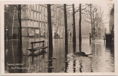 Inondations 1910 Paris Boulevard Haussmann