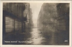Inondations 1910 Paris Rue de Bellechasse