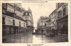 Inondations 1910 Paris Place Maubert