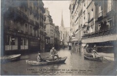 Inondations 1910 Paris Quartier de la Place Maubert