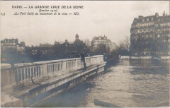 Inondations 1910 Paris Pont Sully