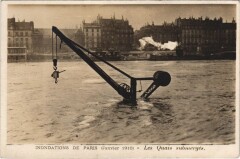 Inondations 1910 Paris Les Quais
