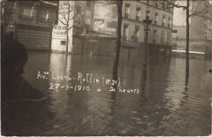 Inondations 1910 Paris carte photo Avenue Ledru-Rollin -
													75 Paris
												