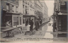Inondations 1910 Paris Rue de Lille