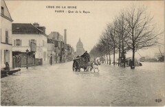 Inondations 1910 Paris Quai de la Rapee