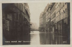 Inondations 1910 Paris Rue de la Roquelle