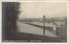 Inondations 1910 Paris Quai d'Orsay