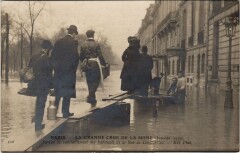 Inondations 1910 Paris Rue de Constantine