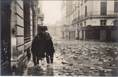 Inondations 1910 Paris Rue de Bourgogne
